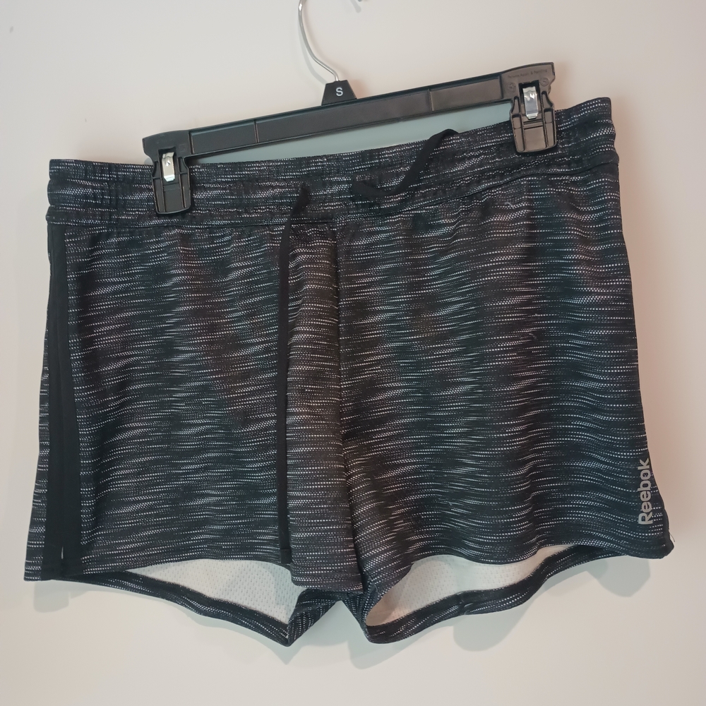 Reebok Black and Gray Athletic Shorts